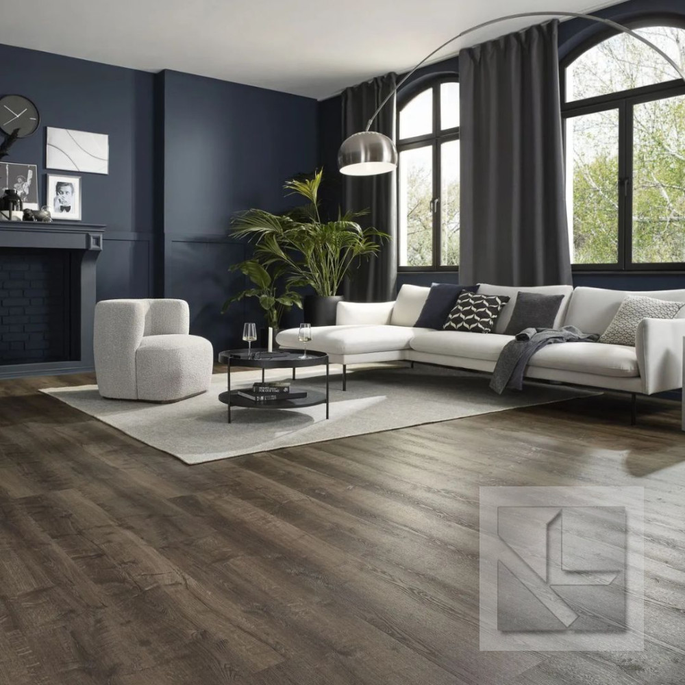 Кварц вінілова плитка для підлоги Wineo 400 DB Wood XL Comfort Oak Dark DB299WXL